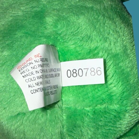 Gund Frog Striped Toboggan Scarf Hat Plush Stuffed Animal P7 - Picture 4 of 7